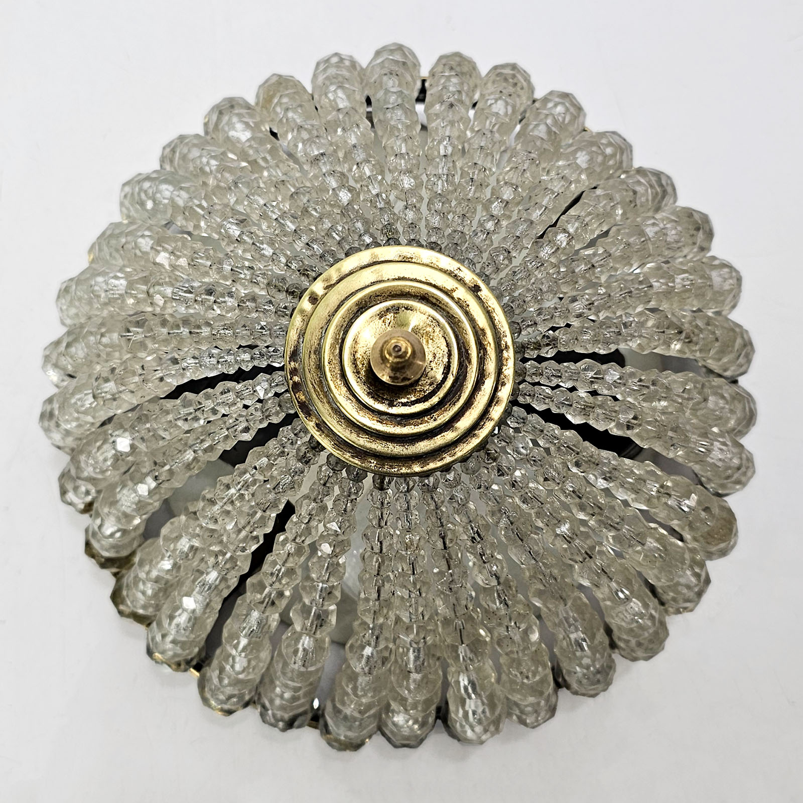 Plafón Imperio Bronce Cristal De Roca (1763)