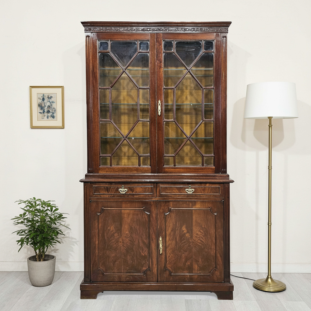 Cristalero Vajillero Clásico Estilo Inglés (7052)