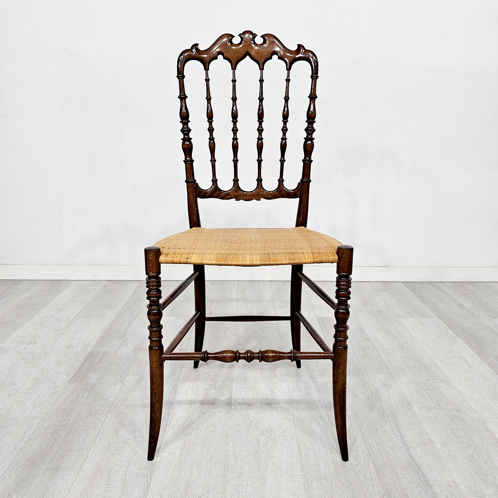 Silla Chiavari Italiana Original Sanguinetti Colombo Ratán (7087)