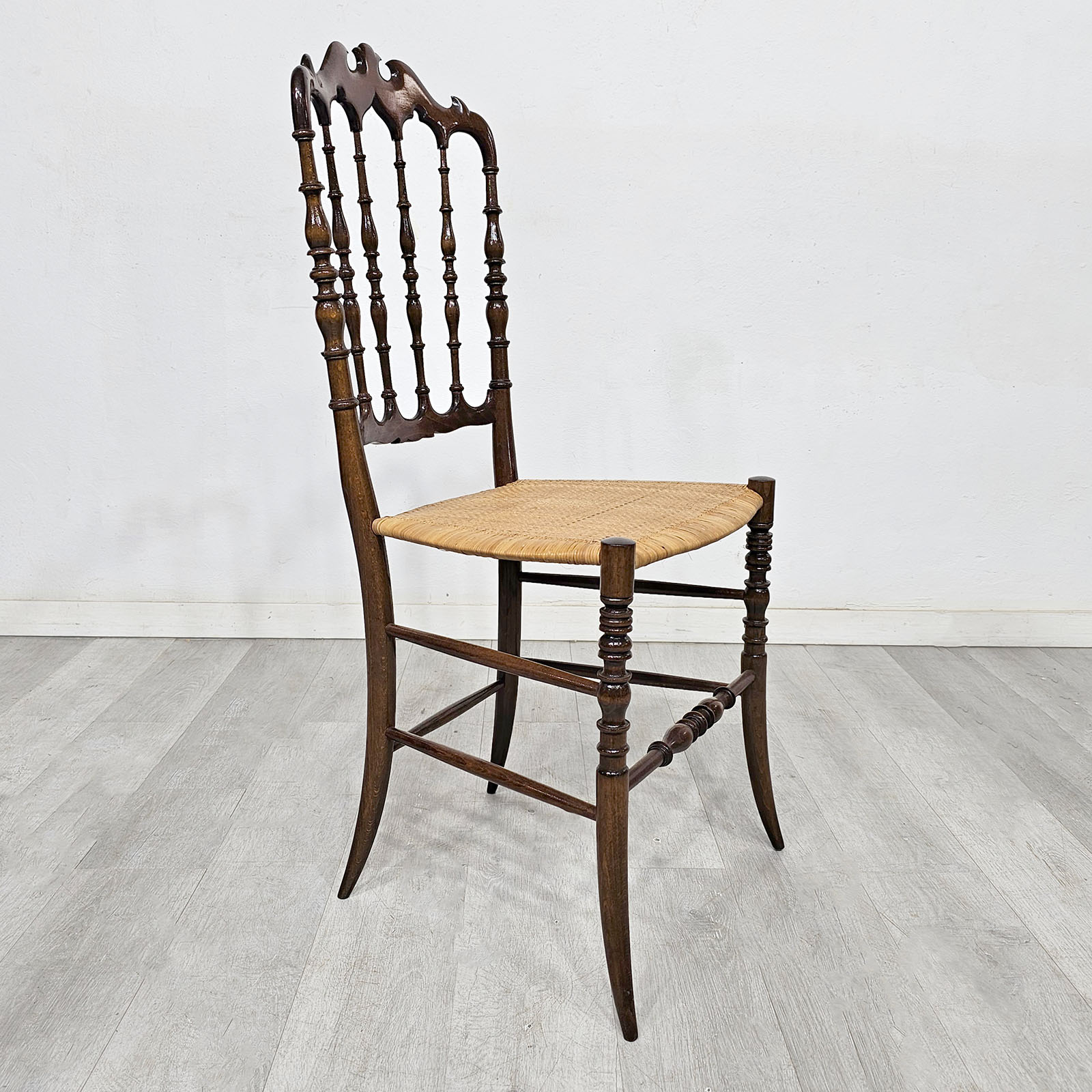Silla Chiavari Italiana Original Sanguinetti Colombo Ratán (7087)