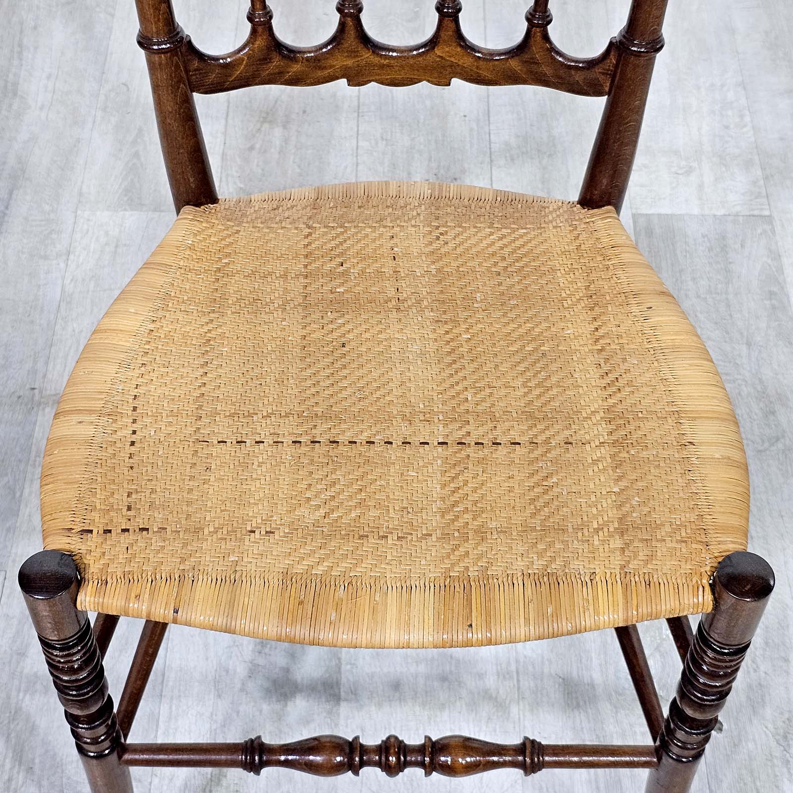 Silla Chiavari Italiana Original Sanguinetti Colombo Ratán (7087)