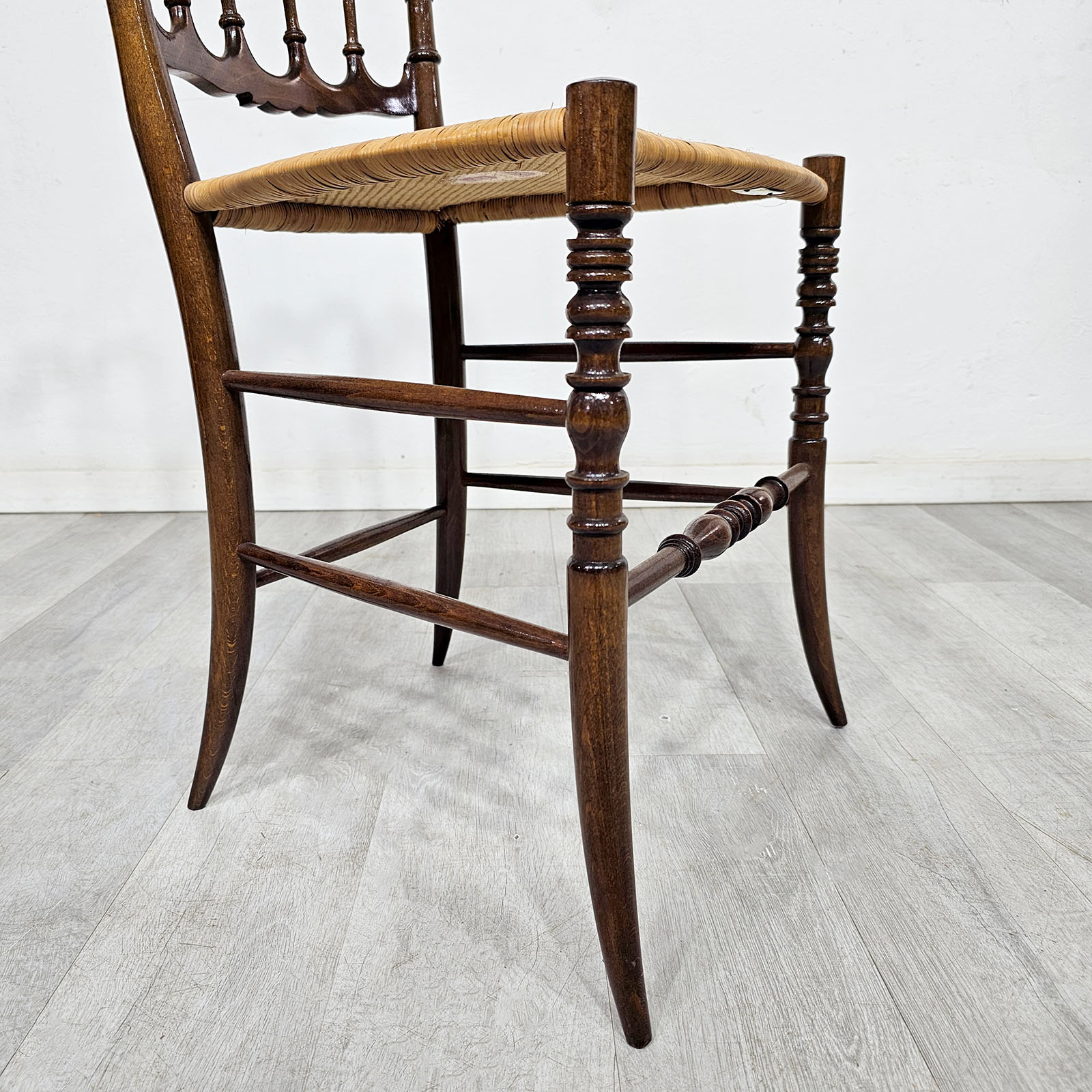 Silla Chiavari Italiana Original Sanguinetti Colombo Ratán (7087)