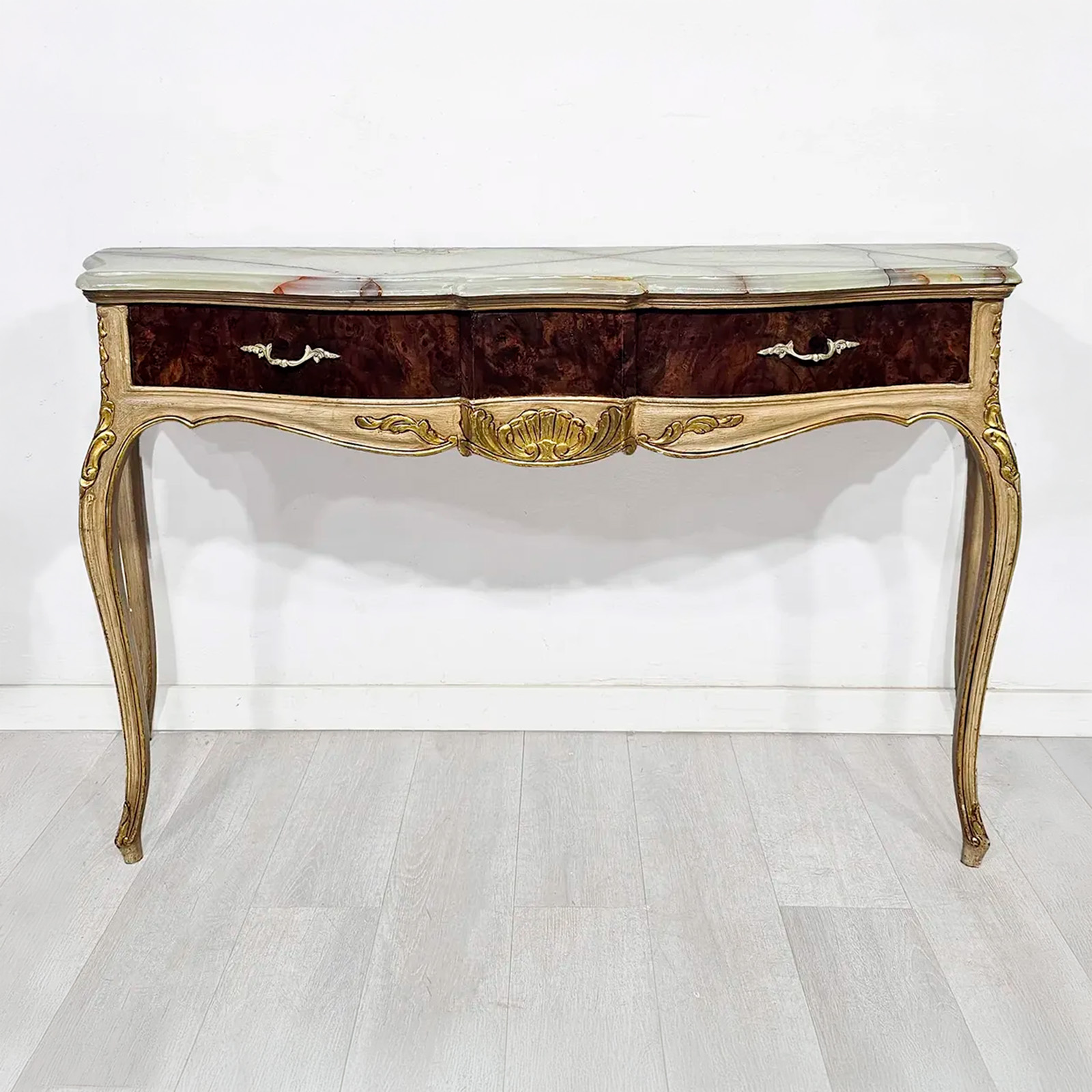 Dressoire Consola De Arrime Luis XV Mármol Ónix (7192)