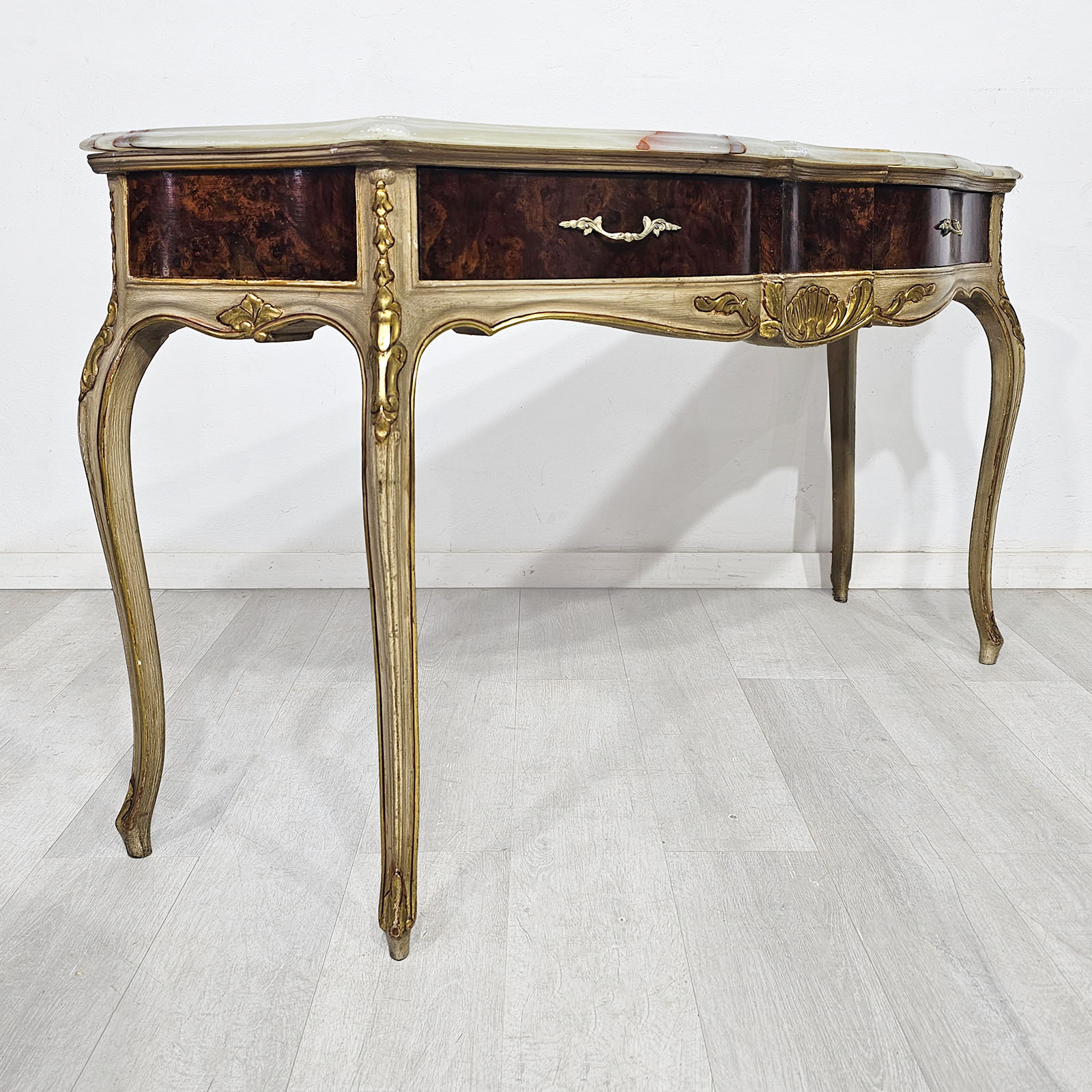 Dressoire Consola De Arrime Luis XV Mármol Ónix (7192)