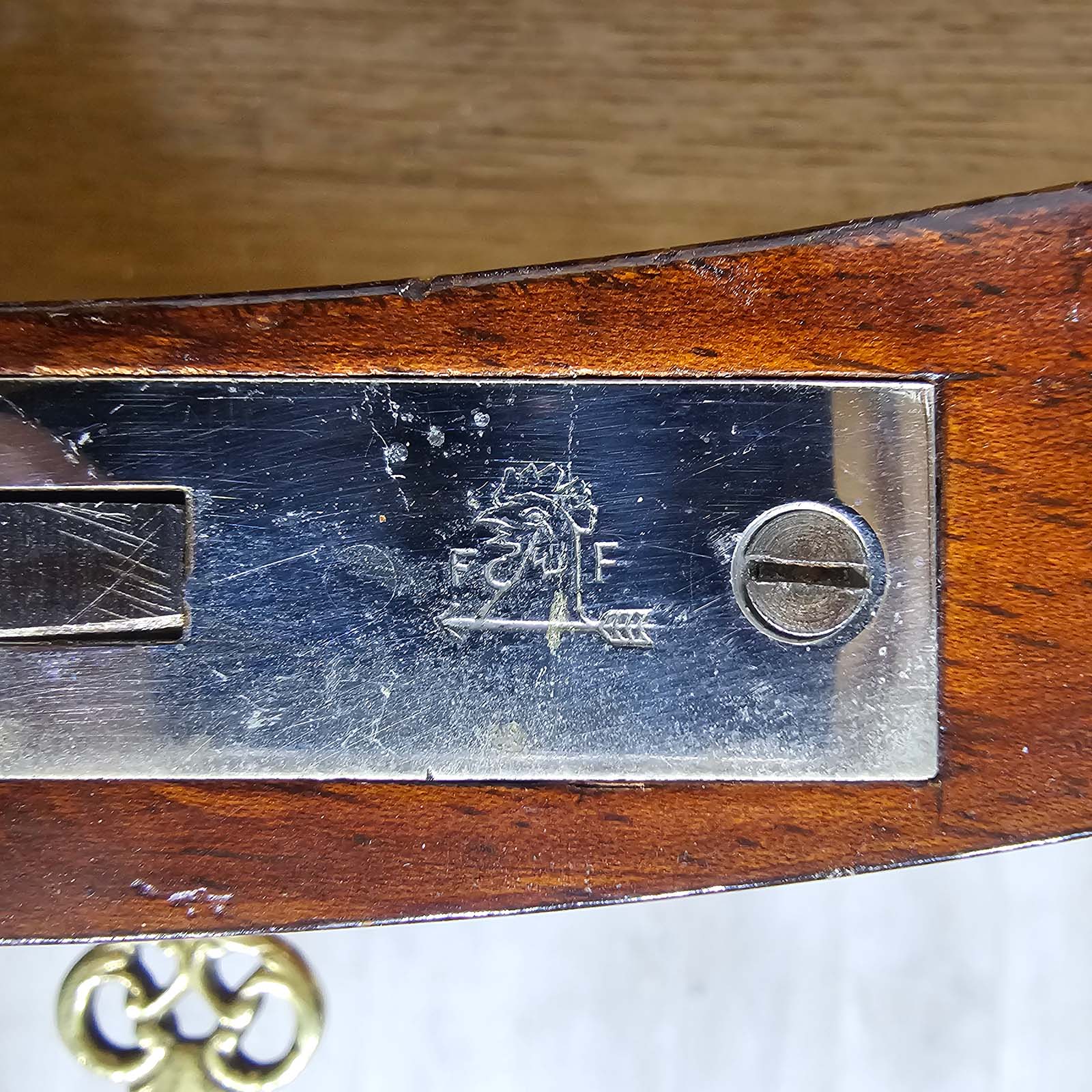 Aparador Gabinete De Arrime Auxiliar Antiguo Francés Regencia (7220)