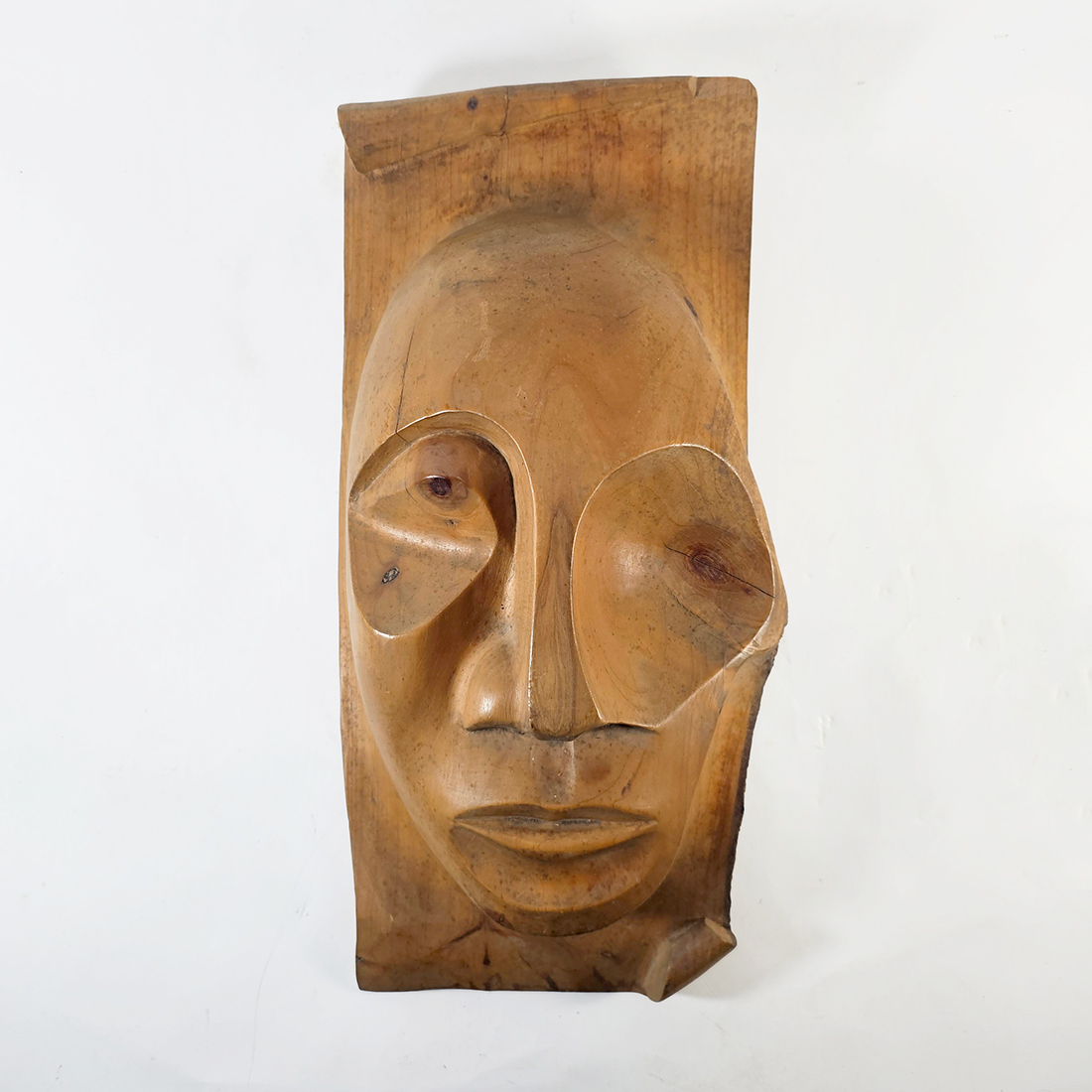 Máscara Escultura Madera Tallada Osvaldo López (7230)