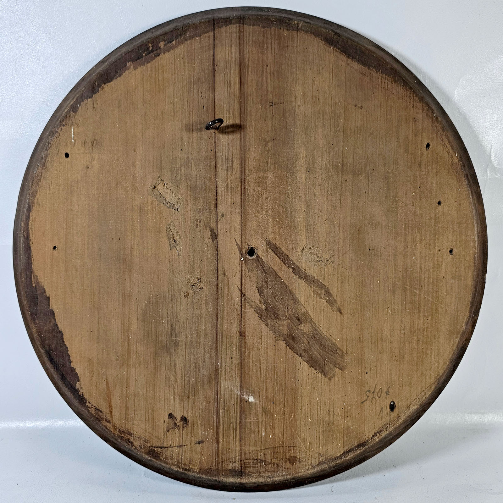 Plato Decorativo Redondo Madera Nogal Marquetería (7231)