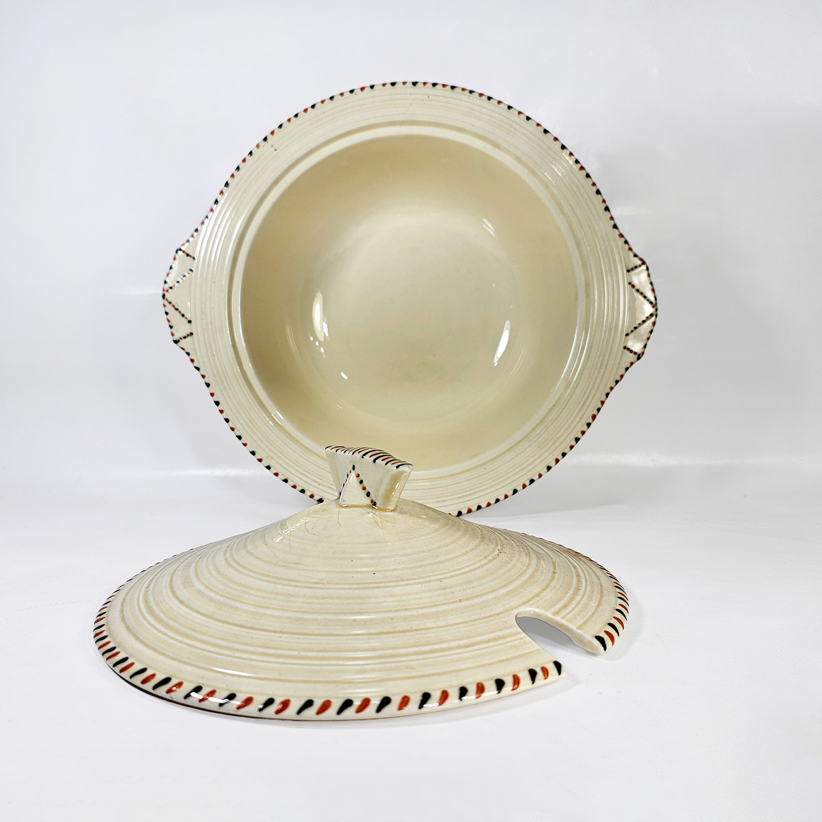 Sopera Crown Ducal Inglesa Art Déco Cotswold 1930 (7240)