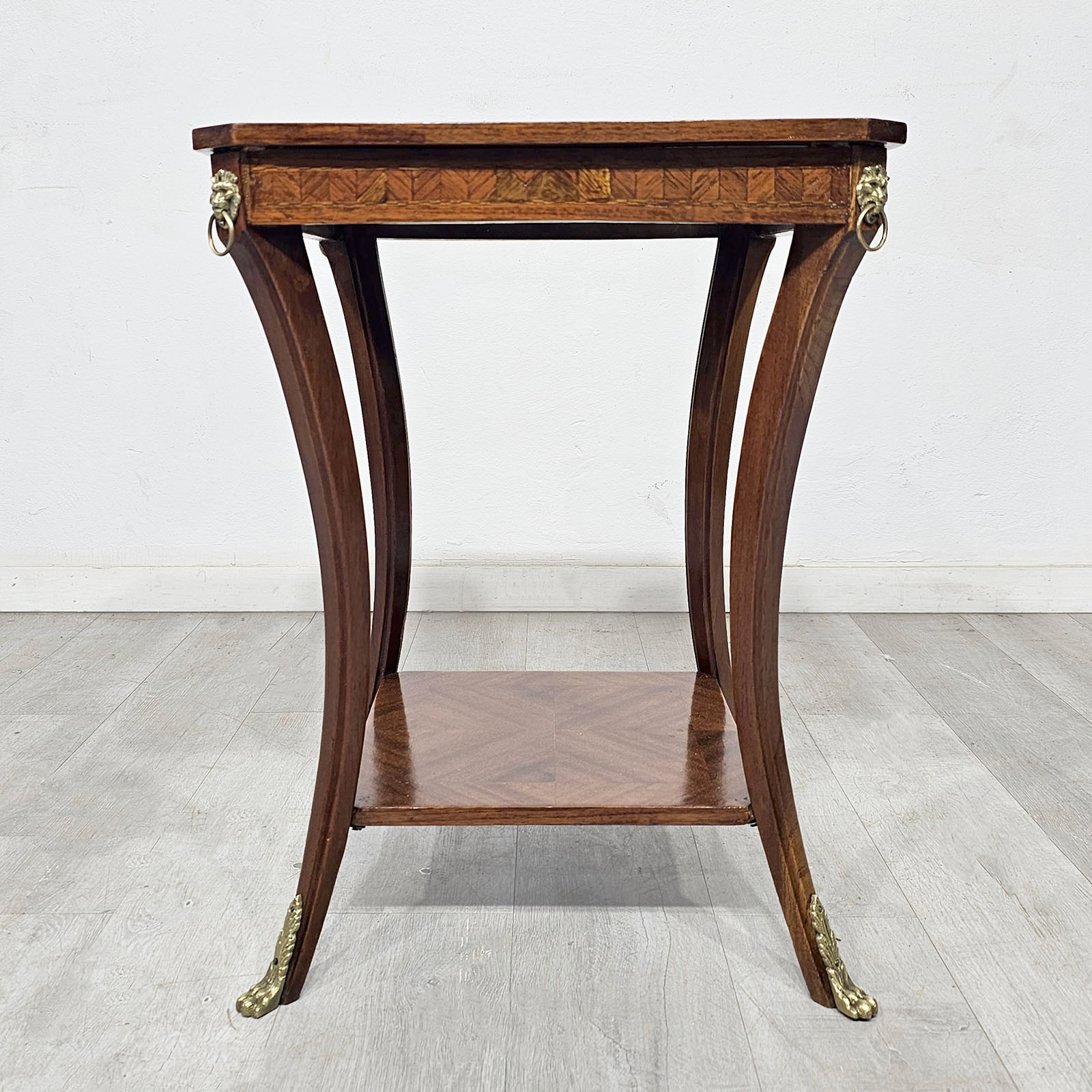 Mesa Auxiliar Francesa Imperio Caoba Bronce (7246)