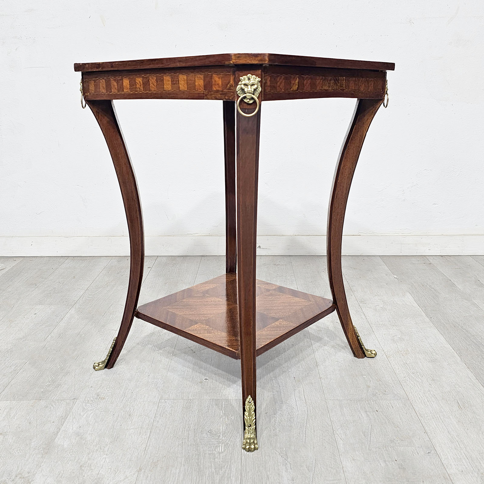 Mesa Auxiliar Francesa Imperio Caoba Bronce (7246)