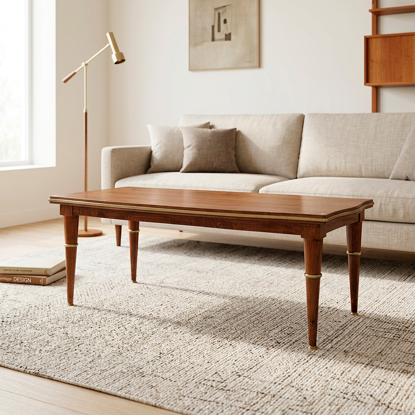 Mesa Ratona Mid Century Peteribí Bronce (7275)