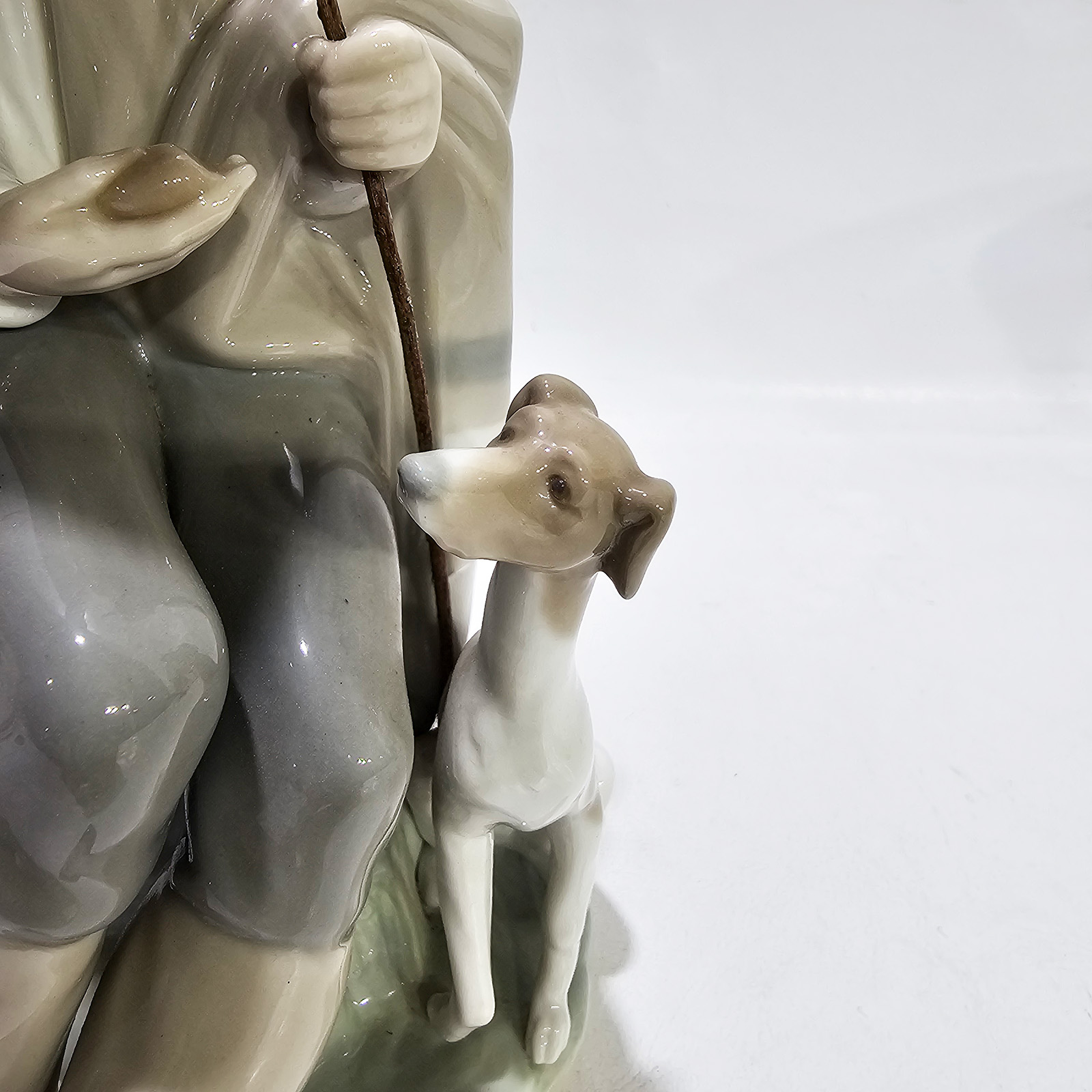 Figura Porcelana Lladró Mendigo Con Perro 1094 (7293)