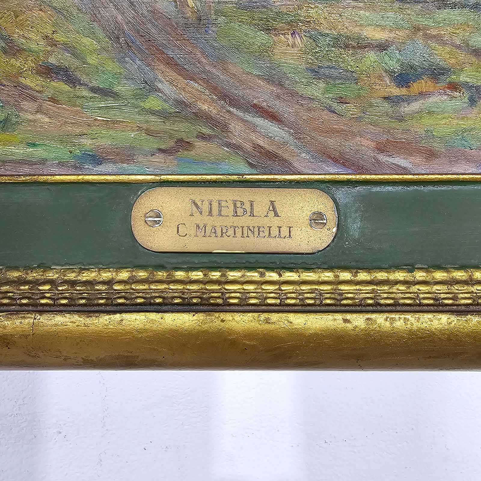 Óleo Sobre Tabla Niebla Firmado C Martinelli (7326)