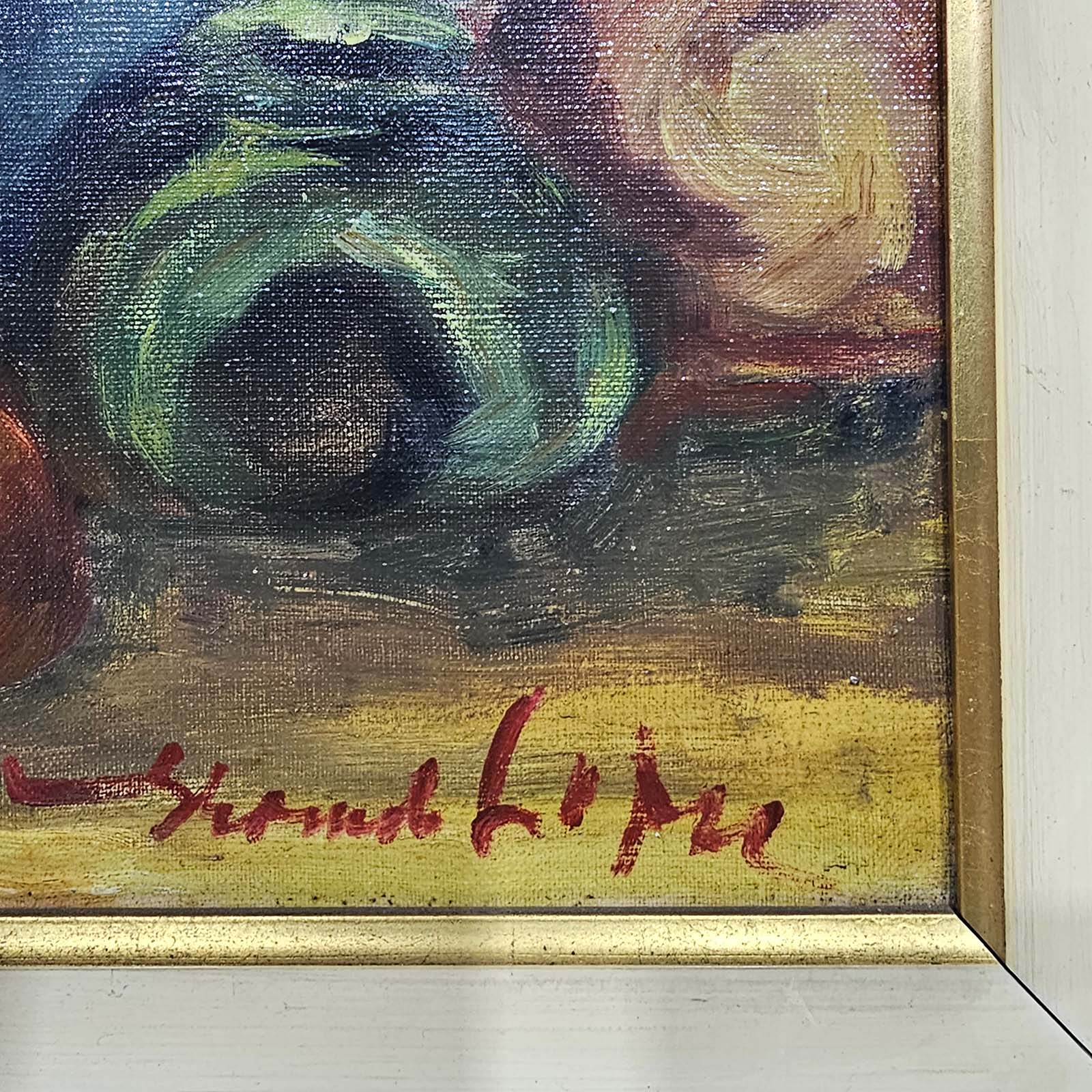 Cuadro Óleo Escena Andina Firma Ilegible (7331)