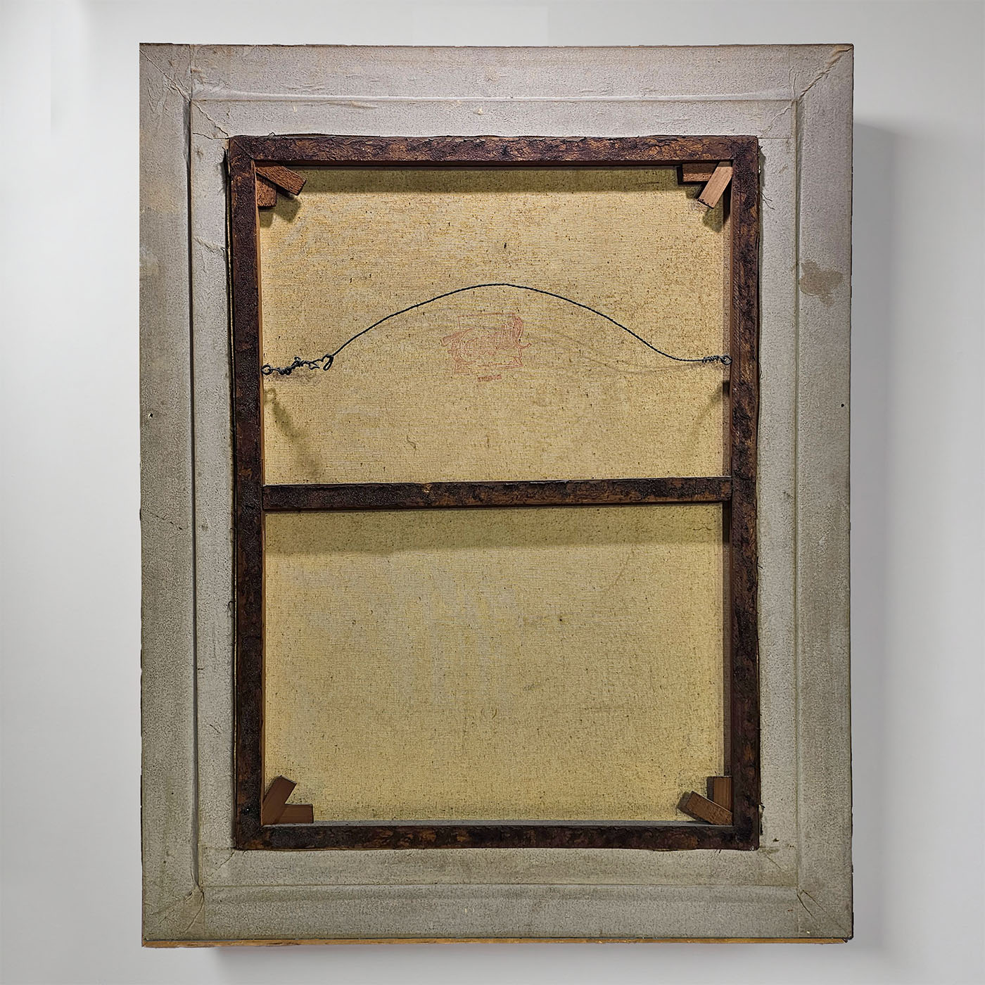 Cuadro Óleo Escena Andina Firma Ilegible (7331)
