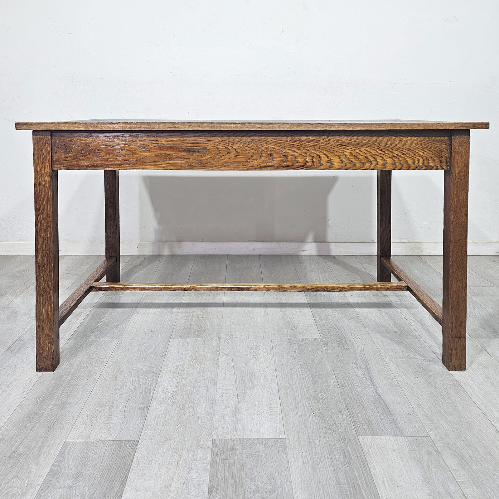 Mesa Escritorio Antiguo Rústico Roble Macizo (7343)